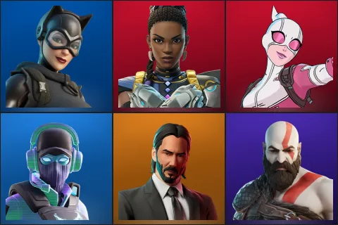 Catwoman Zero, Shuri, Gwenpool, Breakpoint, John Wick, Kratos