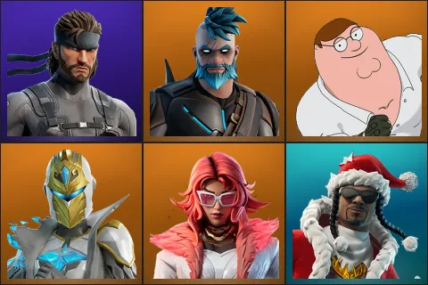 Solid Snake, Omegarok, Peter Griffin, Spectra Knight, Valeria, Santa Dogg
