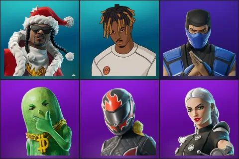 Santa Dogg, Slayer Juice WRLD, Sub-Zero (MK3), Big Dill, Burnoff, Cassidy Quinn