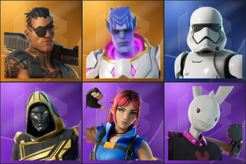 Joey, Kymera, First Order Stormtrooper, Blitz Knight, Explorer Emilie, Guggimon