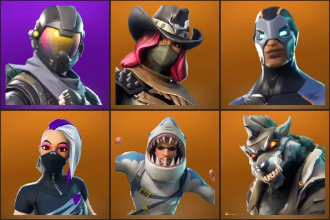 Rogue Agent, Calamity, Carbide, Catalyst, Chomp Sr., Dire