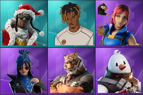 Santa Dogg, Slayer Juice WRLD, Explorer Emilie, Hope, Oscar, Snowmando