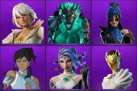 Aphrodite, Cerberus, Hope, Korra, Medusa, Nisha