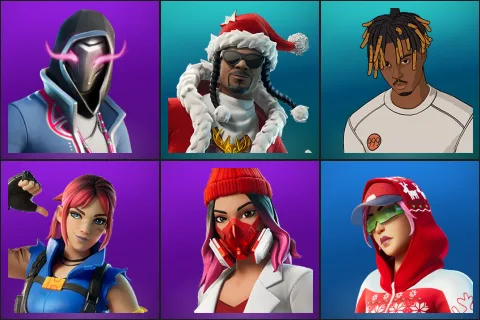 Xander, Santa Dogg, Slayer Juice WRLD, Explorer Emilie, Yulejacket, Arctic Adeline