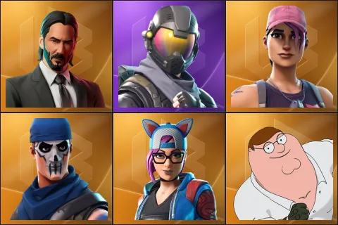 John Wick, Rogue Agent, Rose Team Leader, Warpaint, Lynx, Peter Griffin