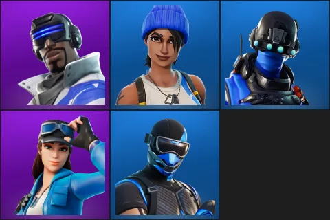 Blue Striker, Blue Team Leader, Carbon Commando, Cloud Striker, Fixer