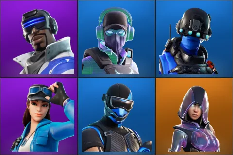 Blue Striker, Breakpoint, Carbon Commando, Cloud Striker, Fixer, Glow