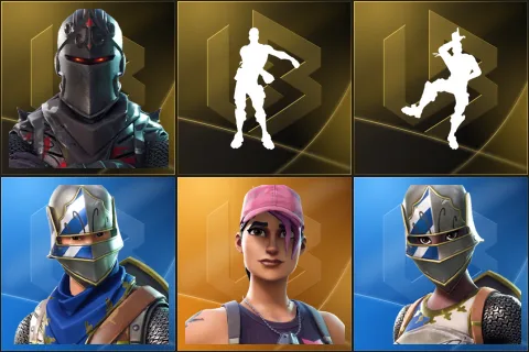 Black Knight, Floss, Take The L, Blue Squire, Rose Team Leader, Royale Knight