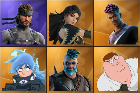 Solid Snake, Era, Fade, Nezumi, Omegarok, Peter Griffin