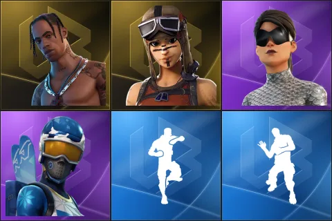 Travis Scott, Renegade Raider, Unchained Ramirez, Mogul Master, Scenario, Laugh It Up
