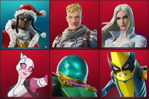 Santa Dogg, Captain Jones, Emma Frost, Gwenpool, Mysterio, Peelverine
