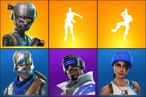 Elite Agent, Floss, Take The L, Blue Squire, Blue Striker, Blue Team Leader