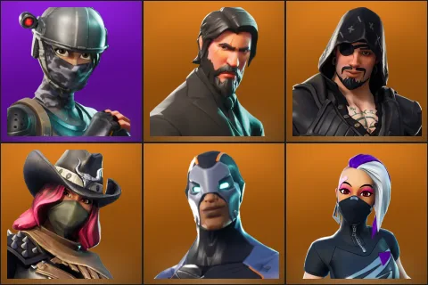 Elite Agent, The Reaper, Blackheart, Calamity, Carbide, Catalyst