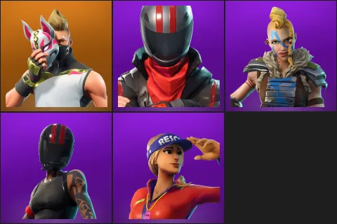 Drift, Burnout, Huntress, Redline, Sun Strider