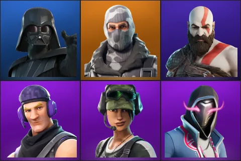 Darth Vader, Havoc, Kratos, Sub Commander, Trailblazer, Xander