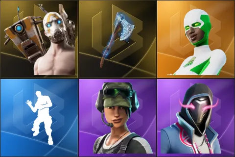 Psycho Bandit, Leviathan Axe, Backlash, Laugh It Up, Trailblazer, Xander
