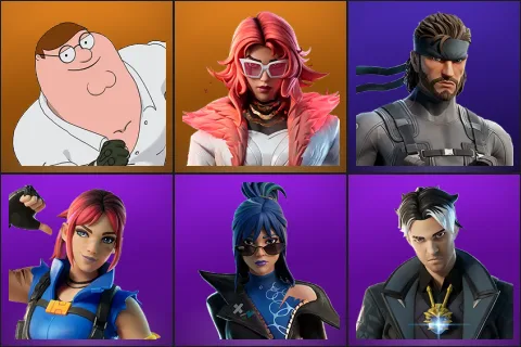 Peter Griffin, Valeria, Solid Snake, Explorer Emilie, Hope, Montague