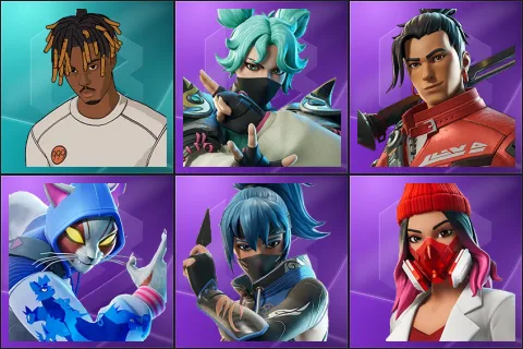 Slayer Juice WRLD, Jade, Kendo, Nyanja, Shadow Blade Hope, Yulejacket