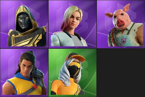 Blitz Knight, Jackie, Pig the Butcher, Trailblazer Tai, Runway Racer