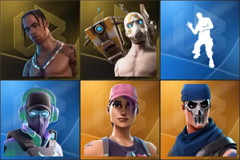 Travis Scott, Psycho Bandit, Laugh It Up, Breakpoint, Rose Team Leader, Warpaint