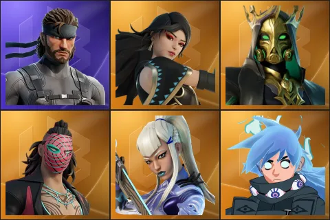 Solid Snake, Era, Hades, Kado Thorne, Mizuki, Nezumi