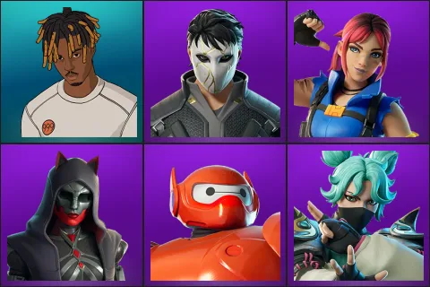 Slayer Juice WRLD, Daigo, Explorer Emilie, Felina, Hero Baymax, Jade