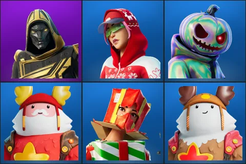 Blitz Knight, Arctic Adeline, Chrome Punk, Guff Gringle, Holiday Boxy, Sled Ready Guff