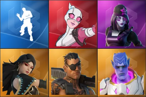 Laugh It Up, Gwenpool, Dark Skully, Era, Joey, Kymera