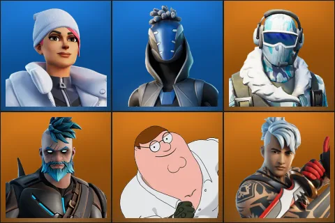 Blizzard Bomber, Sultura, Frostbite, Omegarok, Peter Griffin, Ronin