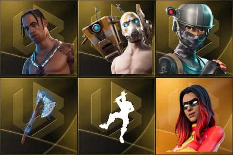 Travis Scott, Psycho Bandit, Elite Agent, Leviathan Axe, Take The L, Joltara