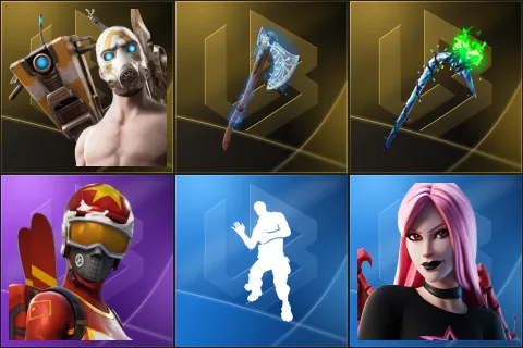 Psycho Bandit, Leviathan Axe, Merry Mint Axe, Mogul Master (CHN), Laugh It Up, Haze