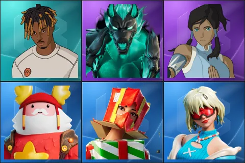 Slayer Juice WRLD, Cerberus, Korra, Guff Gringle, Holiday Boxy, Summitseeker Evie