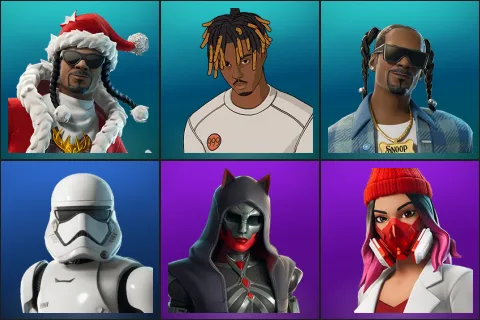 Santa Dogg, Slayer Juice WRLD, Snoop Dogg, First Order Stormtrooper, Felina, Yulejacket