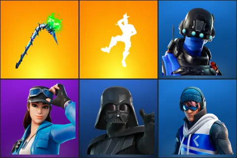 Merry Mint Axe, Take The L, Carbon Commando, Cloud Striker, Darth Vader, Point Patroller