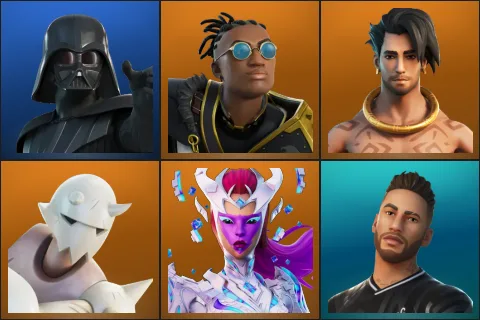 Darth Vader, Malik, Raz, Snap, The Cube Queen, Neymar Jr