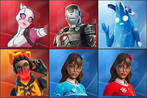 Gwenpool, War Machine, Polar Peely, Tectonic Komplex, Blizzabelle, Krisabelle