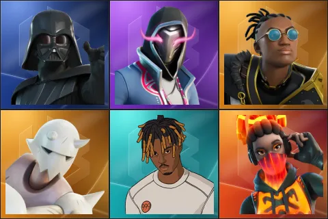 Darth Vader, Xander, Malik, Snap, Slayer Juice WRLD, Tectonic Komplex