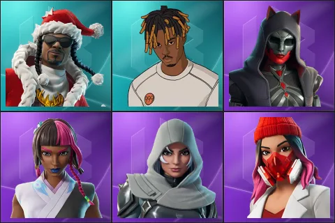 Santa Dogg, Slayer Juice WRLD, Felina, Iridia Vayne, Vanguard Zadie, Yulejacket