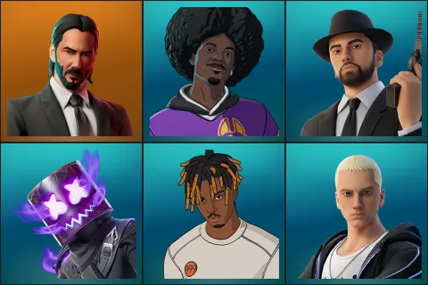 John Wick, LBC '93 Dogg, Marshall Never More, Ravemello, Slayer Juice WRLD, Slim Shady