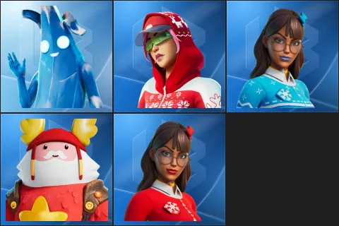 Polar Peely, Arctic Adeline, Blizzabelle, Guff Gringle, Krisabelle