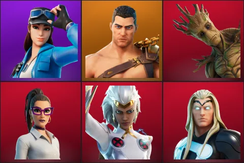 Cloud Striker, Menace, Groot, Jennifer Walters, Storm, Thor