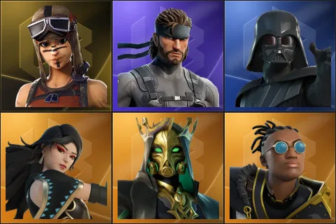 Renegade Raider, Solid Snake, Darth Vader, Era, Hades, Malik