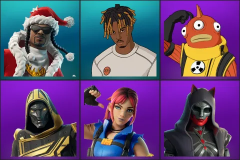 Santa Dogg, Slayer Juice WRLD, Blinky Fishstick, Blitz Knight, Explorer Emilie, Felina