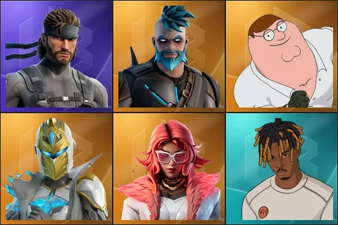 Solid Snake, Omegarok, Peter Griffin, Spectra Knight, Valeria, Slayer Juice WRLD