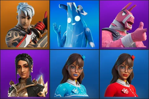 Ronin, Polar Peely, Lt. John Llama, Shanta, Blizzabelle, Krisabelle