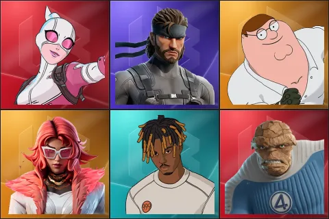 Gwenpool, Solid Snake, Peter Griffin, Valeria, Slayer Juice WRLD, Ben Grimm