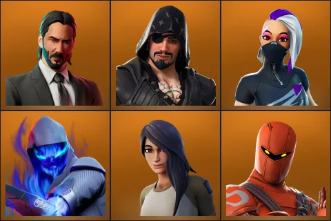 John Wick, Blackheart, Catalyst, Fusion, Gear Specialist Maya, Hybrid
