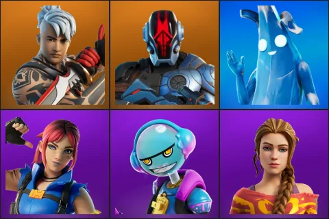 Ronin, The Foundation, Polar Peely, Explorer Emilie, Gumbo, Haven