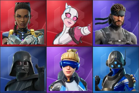 Shuri, Gwenpool, Solid Snake, Darth Vader, Neo Versa, Trilogy