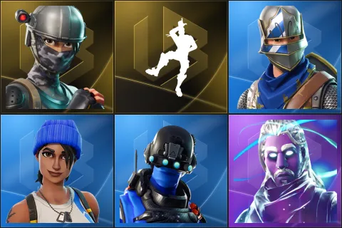 Elite Agent, Take The L, Blue Squire, Blue Team Leader, Carbon Commando, Galaxy